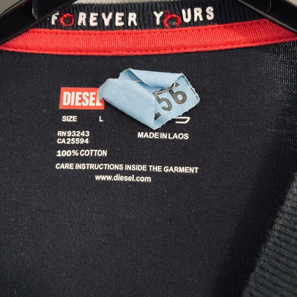 WOMEN'S VINTAGE DIESEL CLASS OF 78 S-S RELAXED T-SHIRT BLACK US SIZE LARGE (L) - Picture 3 of 7